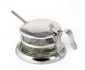 Condiment Serving Bowl & Spoon Set