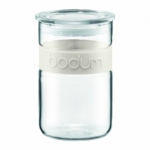 Bodum Presso – Glass Storage Jar, White