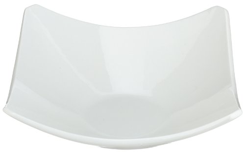 Coupe Square Bowl, White