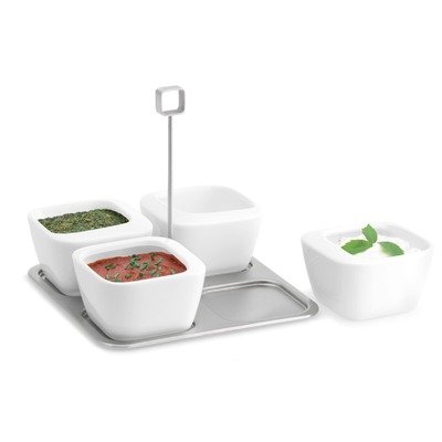 Dip Bowl and Spoons Set