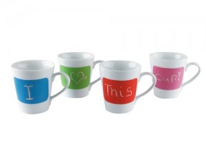 Mugs talk with chalk cool gift ideas
